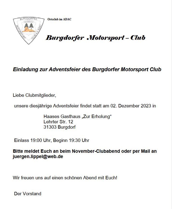 News  Burgdorfer Motorsportclub e.V.